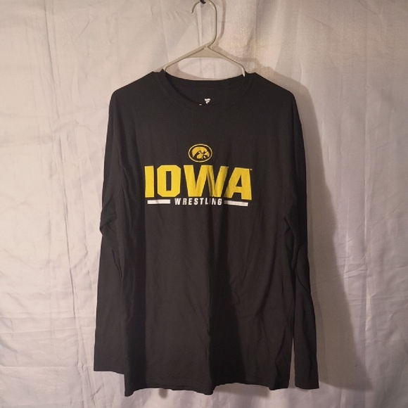 Fanatics Black Long Sleeve Tee with Bold Iowa Design - Picture 1 of 3